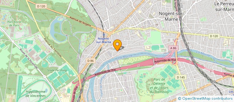 localisation de l'entreprise AES26 à NOGENT-SUR-MARNE