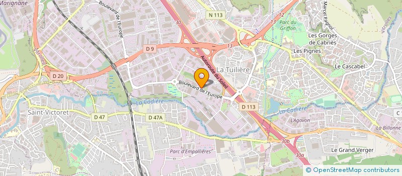 localisation de l'entreprise AESATIS  ROGNAC