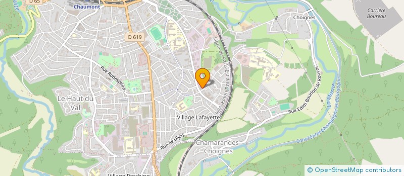 localisation de l'entreprise AESCULAP à CHAUMONT
