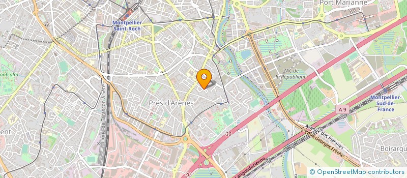 localisation de l'entreprise AESIO SANTE MEDITERRANEE à MONTPELLIER