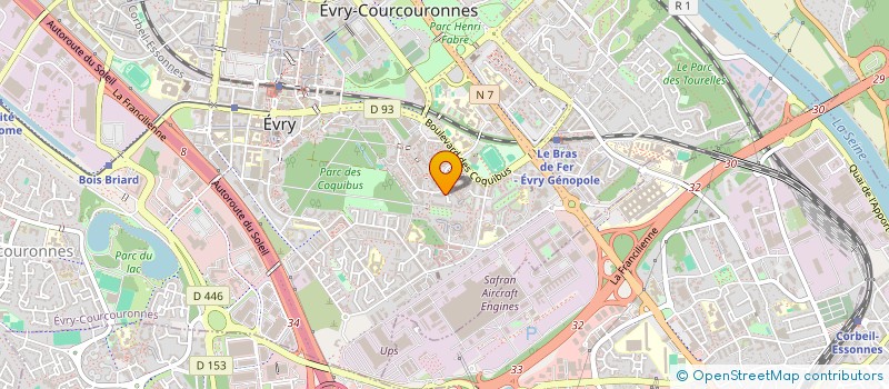 localisation de l'entreprise AESKO  EVRY-COURCOURONNES