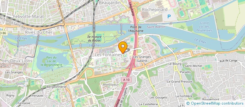 localisation de l'entreprise AESMAF  TOURS