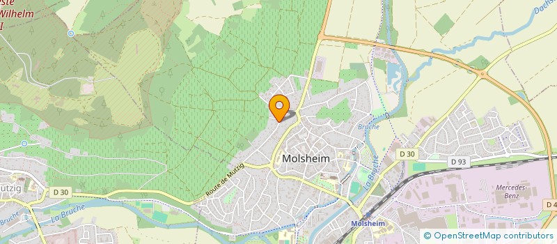 localisation de l'entreprise AESTAS à MOLSHEIM