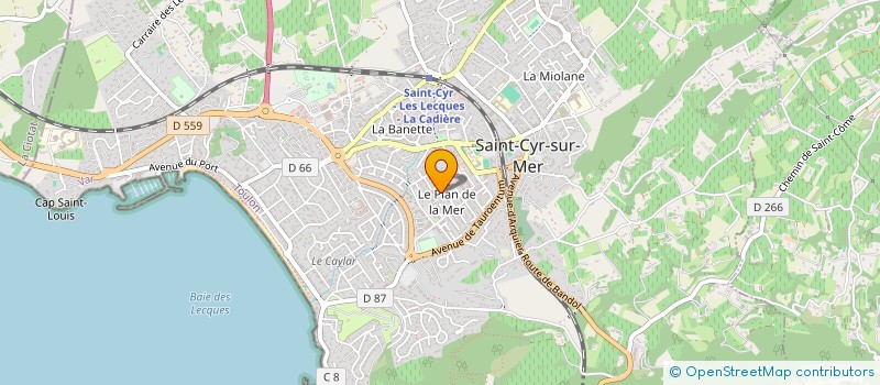 localisation de l'entreprise AESTHEMED à SAINT-CYR-SUR-MER