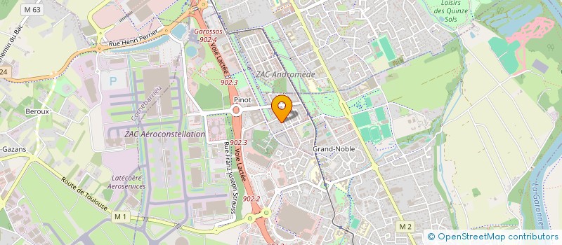 localisation de l'entreprise AESTHETIC 360 à BLAGNAC
