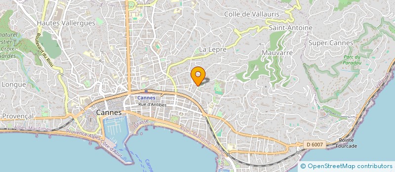 localisation de l'entreprise AESTHETICA à CANNES