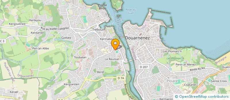 localisation de l'entreprise AESTO  DOUARNENEZ