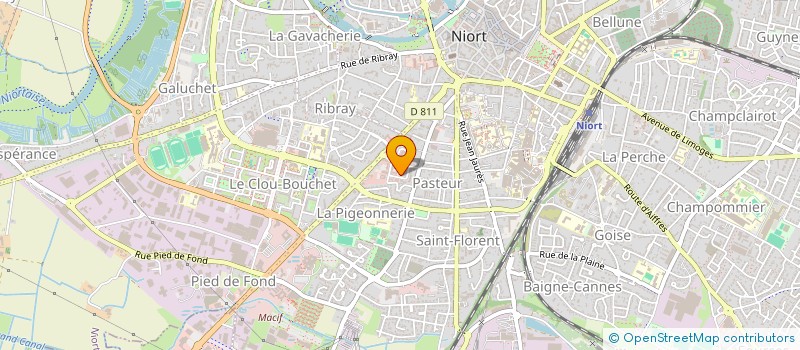 localisation de l'entreprise AET à NIORT