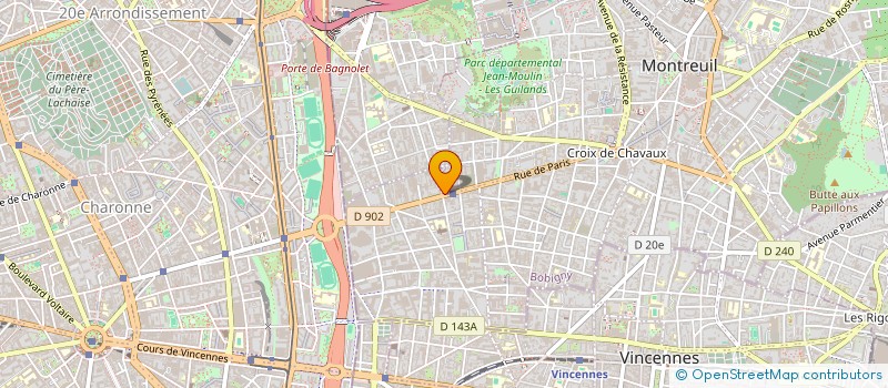 localisation de l'entreprise AET HOLDING  MONTREUIL