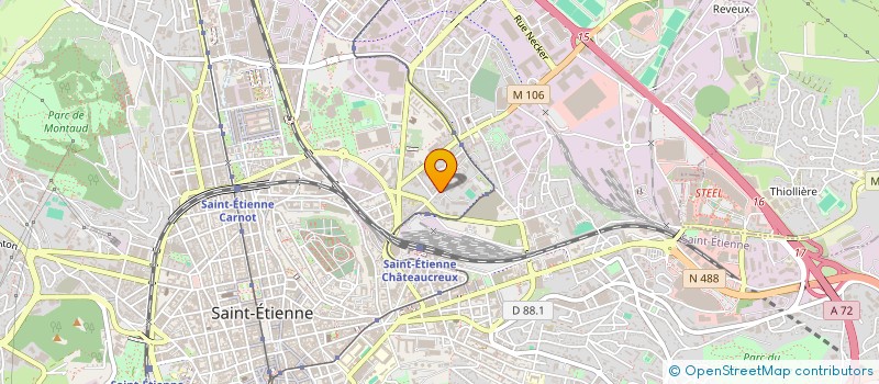 localisation de l'entreprise AETD IMMO  SAINT-ETIENNE