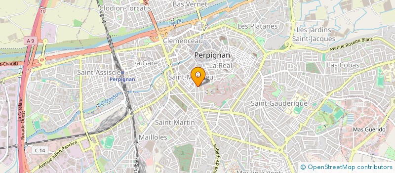 localisation de l'entreprise AETEC  PERPIGNAN