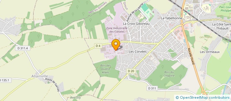 localisation de l'entreprise AETELEC à VERNOUILLET