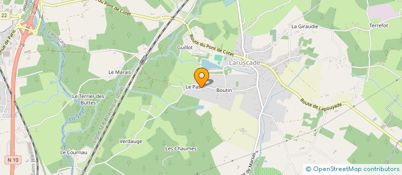 localisation de l'entreprise AETERNALIS KMS  LARUSCADE