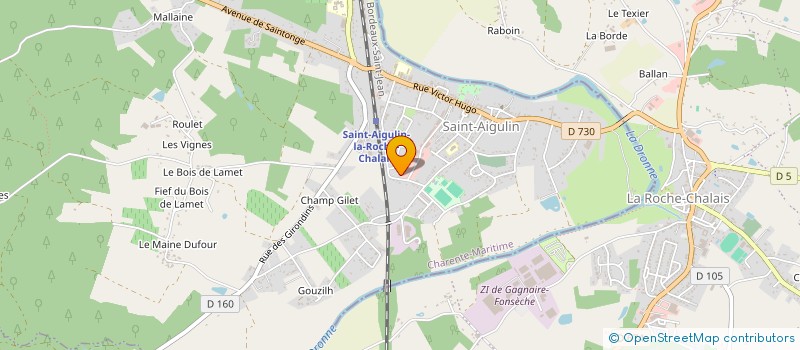 localisation de l'entreprise AETERNAM  SAINT-AIGULIN