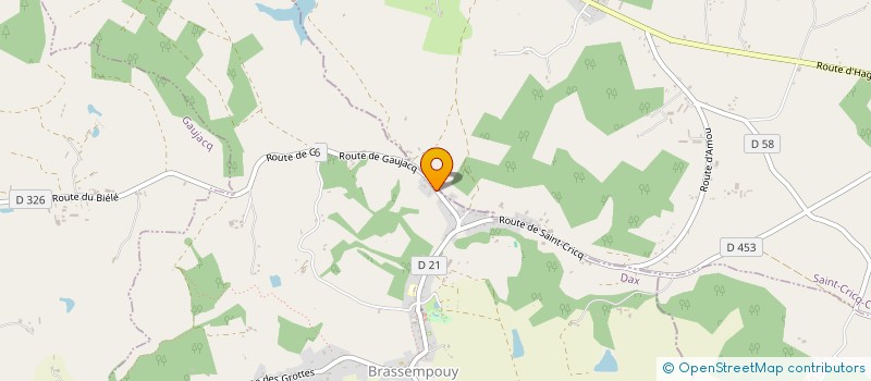 localisation de l'entreprise AETERNITAS  BRASSEMPOUY