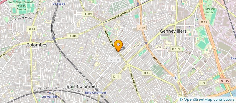 localisation de l'entreprise AETERNUM MUSIC à BOIS-COLOMBES