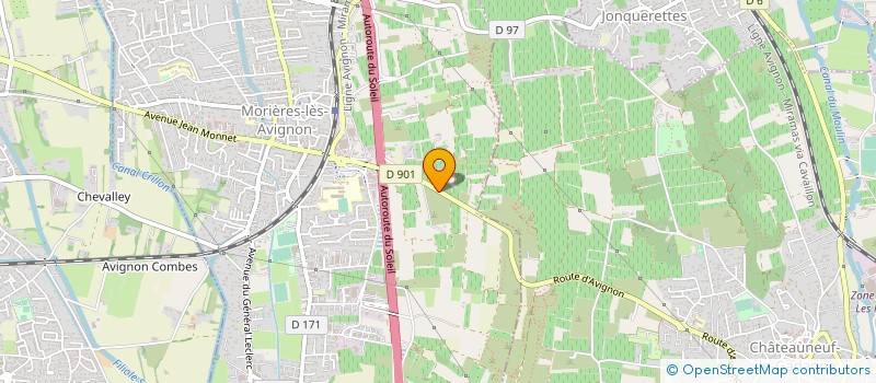 localisation de l'entreprise AETHEO  MORIERES-LES-AVIGNON