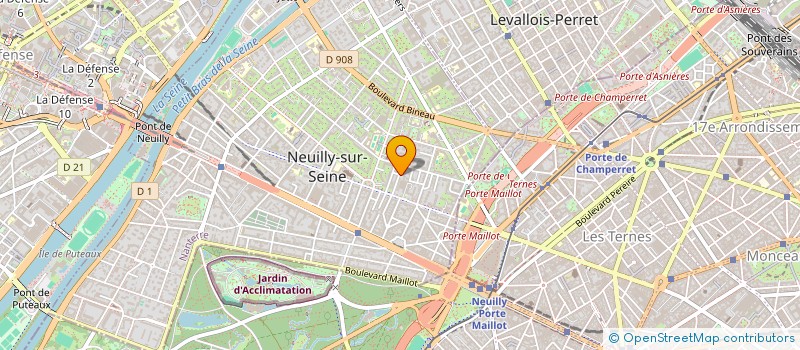 localisation de l'entreprise AETHER à NEUILLY-SUR-SEINE