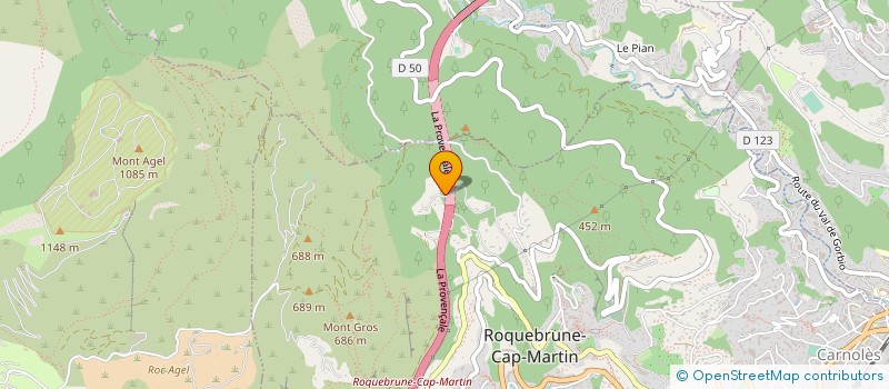 localisation de l'entreprise AETHER LIMOUSINE & CONCIERGE SERVICES à ROQUEBRUNE-CAP-MARTIN