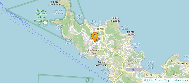 localisation de l'entreprise AETHER SECURITE à SAINT-BARTHELEMY