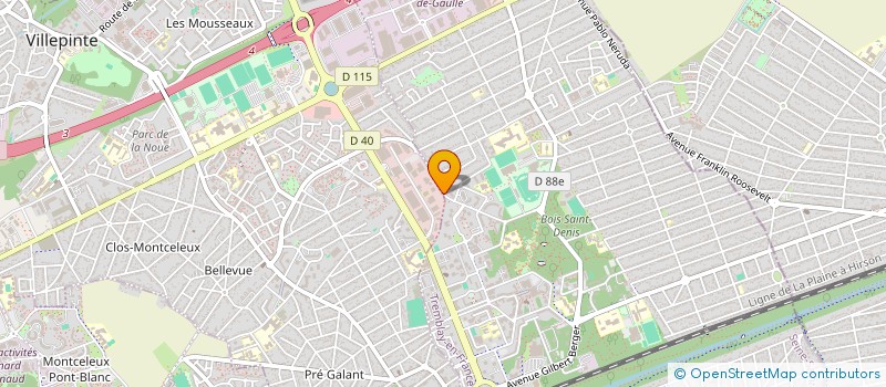 localisation de l'entreprise AETHER SOLIS à VILLEPINTE
