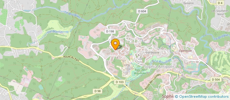 localisation de l'entreprise AETHER TEC  VALBONNE