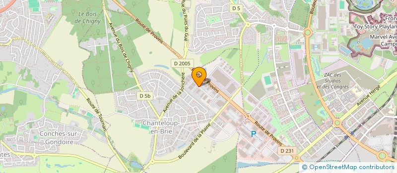 localisation de l'entreprise AETIUS TOITURES SERVICES  CHANTELOUP-EN-BRIE