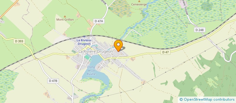 localisation de l'entreprise AETL PETITS TRESORS  LA RIVIERE-DRUGEON