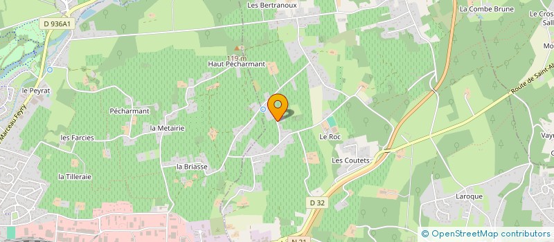 localisation de l'entreprise AETOS à BERGERAC
