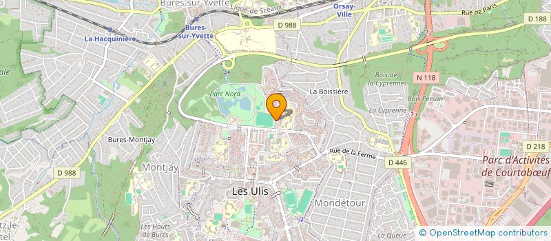 localisation de l'entreprise AETOS EXPERTISE RH à LES ULIS