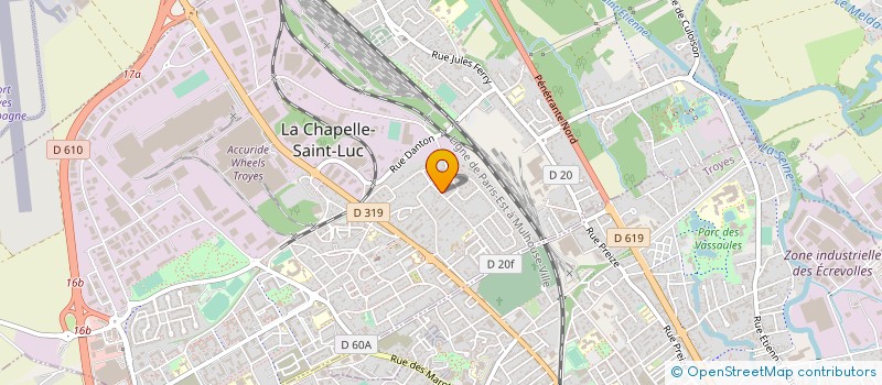 localisation de l'entreprise AETP à LA CHAPELLE-SAINT-LUC