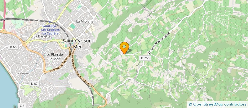 localisation de l'entreprise AETP à SAINT-CYR-SUR-MER