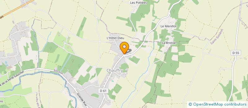 localisation de l'entreprise AETP77 à CHAUFFRY