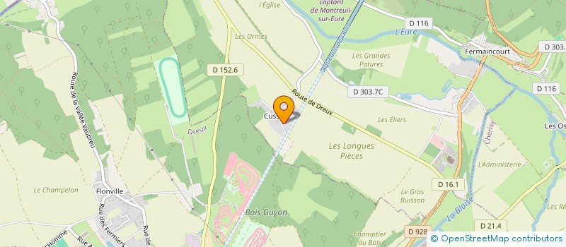localisation de l'entreprise AEV SANSON à MONTREUIL