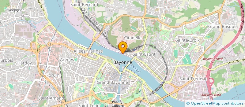 localisation de l'entreprise AEV SARL à BAYONNE