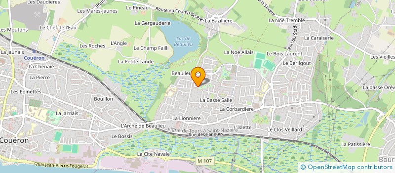localisation de l'entreprise AEVA à COUERON