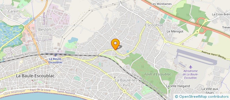 localisation de l'entreprise AEVAVC ENTRAIDE POUR VICTIMES ACCIDENTS VASCULAIRES CEREBRAUX à LA BAULE-ESCOUBLAC