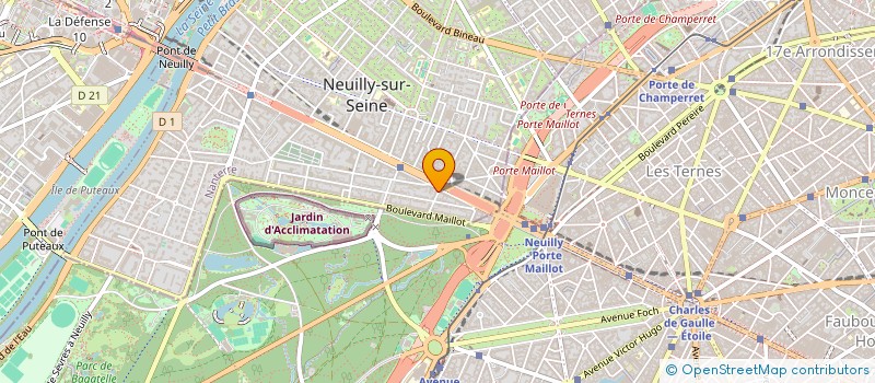 localisation de l'entreprise AEVEA à NEUILLY-SUR-SEINE