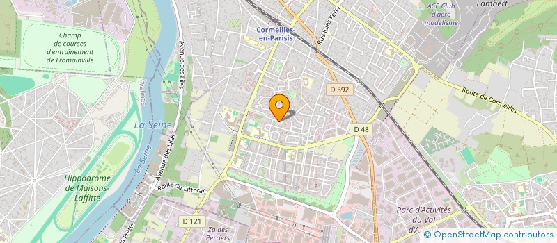 localisation de l'entreprise AEVENT 75 à CORMEILLES-EN-PARISIS