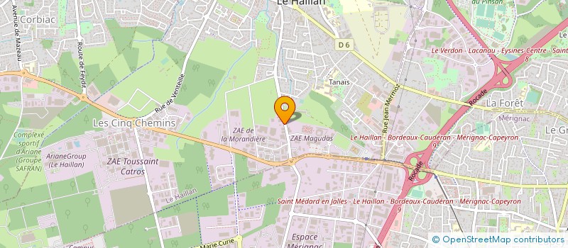 localisation de l'entreprise AEXAVET  LE HAILLAN