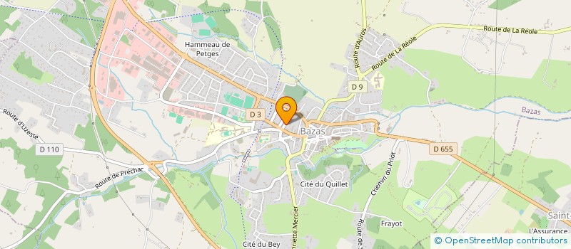 localisation de l'entreprise AEXEVI  BAZAS