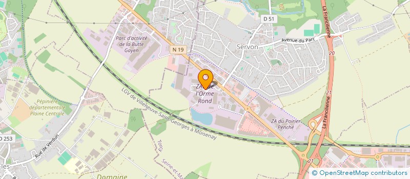 localisation de l'entreprise AEXIS ENERGIE  SERVON