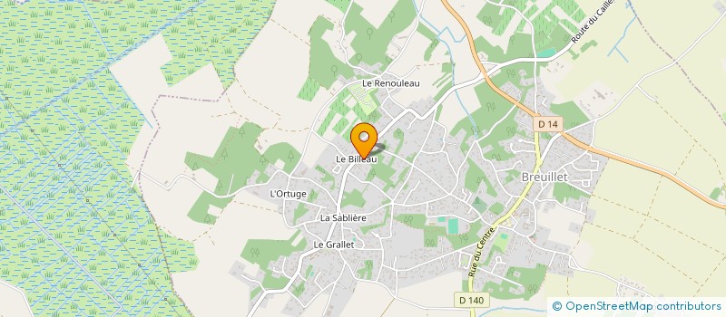 localisation de l'entreprise AEY  BREUILLET