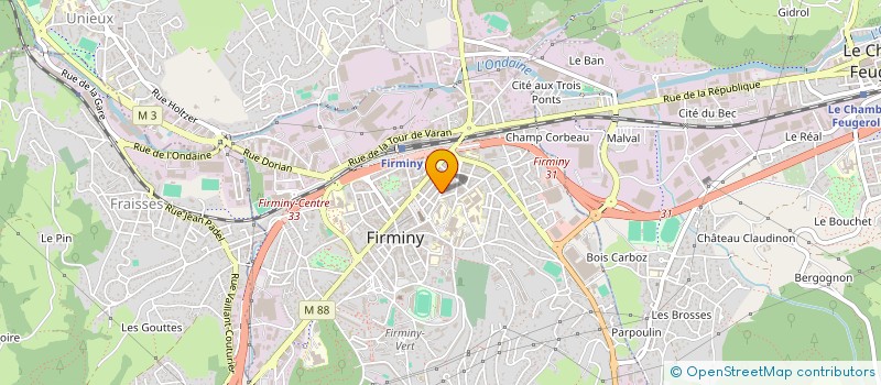 localisation de l'entreprise AF 42 à FIRMINY