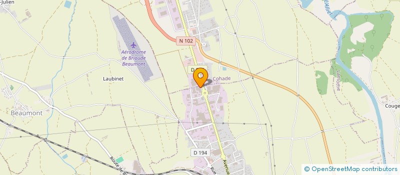 localisation de l'entreprise AF 43  BRIOUDE