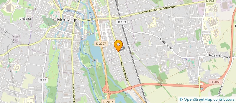 localisation de l'entreprise AF  MONTARGIS