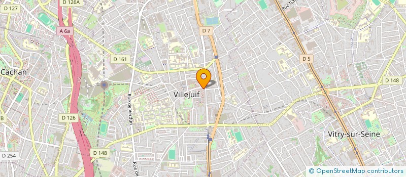 localisation de l'entreprise AF  VILLEJUIF