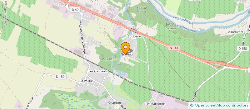 localisation de l'entreprise AF 85 FAMILY à GENSAC-LA-PALLUE