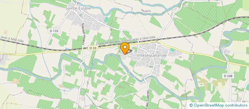 localisation de l'entreprise AF  VILLESEQUELANDE