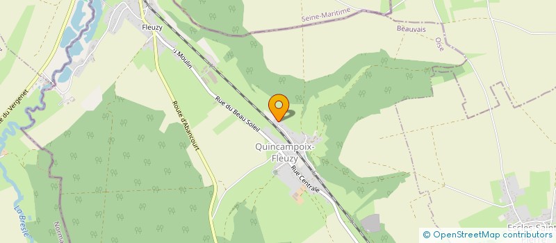 localisation de l'entreprise AF  QUINCAMPOIX-FLEUZY